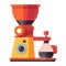 Vector illustration of antique coffee maker