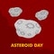 Vector Illustration of Asteroid