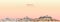 Vector illustration of Athens skyline at sunrise