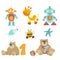 Vector illustration - baby icons set