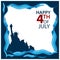 Vector illustration. background American independence day of July 4. Happy 4th of July. Designs for posters, backgrounds, cards, b