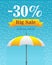 Vector illustration of a background for Happy Monsoon Sale