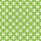 Vector illustration background image geometric seamless pattern drawing green flowers with a black outline and square middle on a