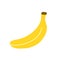 Vector illustration of banana in doodle free hands style. Summer fruit healthy food diet vitamins