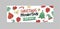 Vector illustration banner with the inscription Christmas promotion. Christmas promotion banner