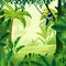 Vector illustration of beautiful background morning jungle. Bright jungle with ferns and flowers. For design game