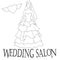 Vector illustration of a beautiful bride on a white background. Wedding salon