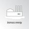 Vector illustration of biomass energy.