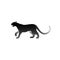 Vector illustration of black panther.