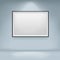 Vector illustration of blank display frame