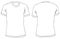 Vector illustration. Blank t-shirt front and back views. Isolate