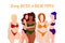 Vector illustration, Body positive concept, Every body is beautiful, Different Women, body.