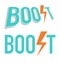 Vector illustration of Boost word