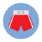 Vector illustration Boxing shorts