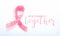 Vector illustration of breast cancer awareness background