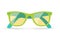 Vector illustration of bright summer sunglasses