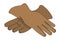 Vector illustration of brown gloves