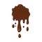 Vector illustration - brown splash liquid.