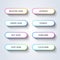 Vector illustration call to action buttons set. Button with colorful gradient.