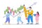 Vector illustration of candlestick chart of the stock market, move up motivation, way to achieve goal with business people