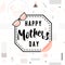 Vector illustration of card for mother day holiday greeting