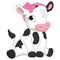 Vector Illustration Of Cartoon Baby Calf