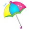 Vector illustration Cartoon Umbrella for monsoon