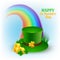 Vector illustration for celebration St. Patrick`s Day with green hat
