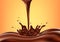 Vector illustration of chocolate splashing