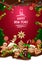 Vector illustration Christmas sweet background