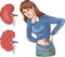 vector illustration of a Chronic kidney disease