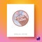 Vector illustration of Circular limited edition badge template