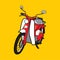 Vector illustration Classic Motorcycle C100