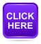 Vector illustration click here purple icon square web button