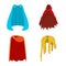 Vector illustration of cloak and clothes icon. Collection of cloak and garment vector icon for stock.