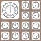 Vector Illustration, Clock Icon for Creative and Design Work