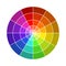 Vector illustration of the color wheel