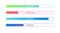 Vector Illustration Colorful Loading Bar Set. Modern Web Element Collection