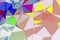 Vector illustration of a complex polygonal surface. Creative background in a low poly style. Crumpled colorful backdrop consisting