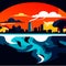 Vector Illustration: Confronting Pollution Realities