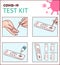 Vector illustration of COVID-19 IgG/IgM Rapid Test for antibodies detection