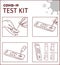 Vector illustration of COVID-19 IgG/IgM Rapid Test for antibodies detection