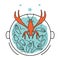 Vector illustration of crabs in a bucket. Psychological concept Crab mentality