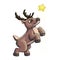 Vector Illustration of Cute Funny Baby Deer Cartoon