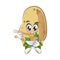 vector illustration of cute potato mascot eating bowl noodles with chopsticks