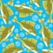 Vector illustration of the decorative pattern of fish ruff