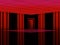 vector illustration depicting a red room in an abstract style for decorating stages, studios and interiors of different rooms
