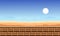 Vector illustration desert style game background