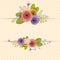 Vector and illustration design. craft paper flowers, spring, autumn, wedding and valentine festive floral bouquet, bright fall