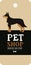 Vector illustration Dog collection Black and Tan Australian Kelpie Poster Pet Shop Design label